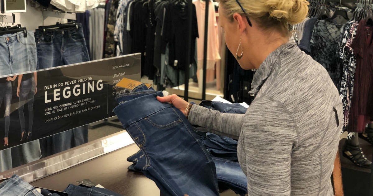 Collin shopping for jeans at Kohl's 