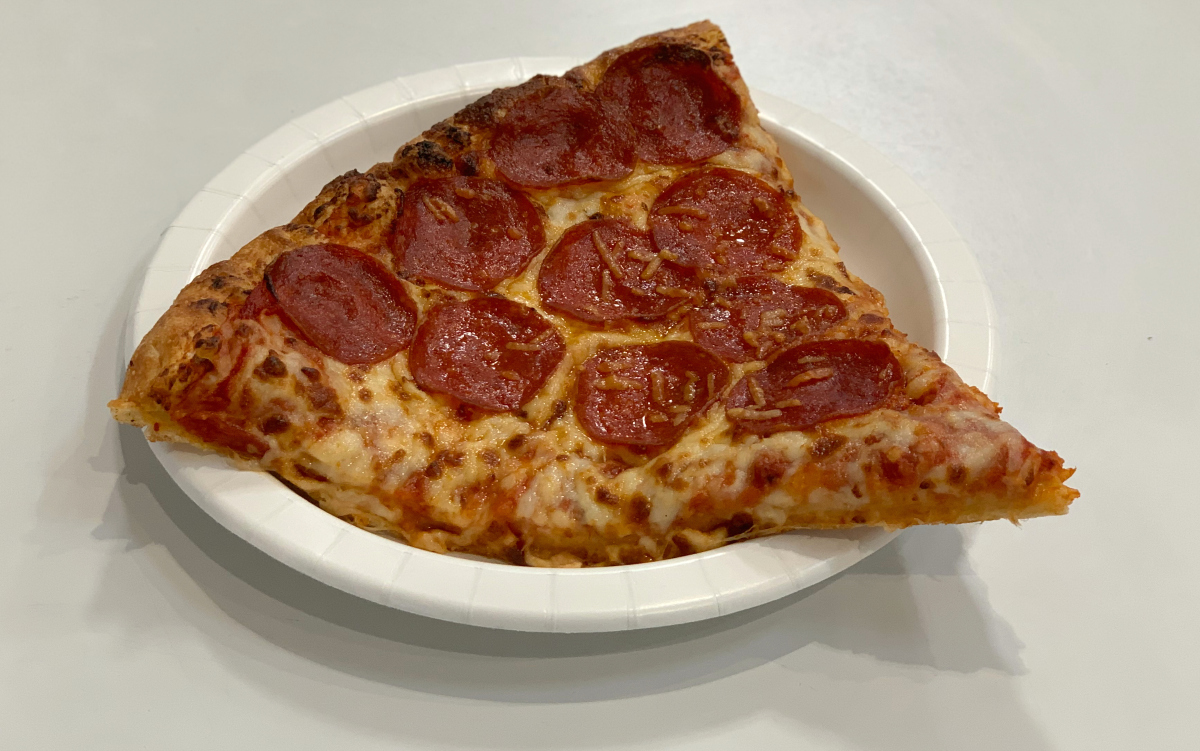 Costco pepperoni pizza slice