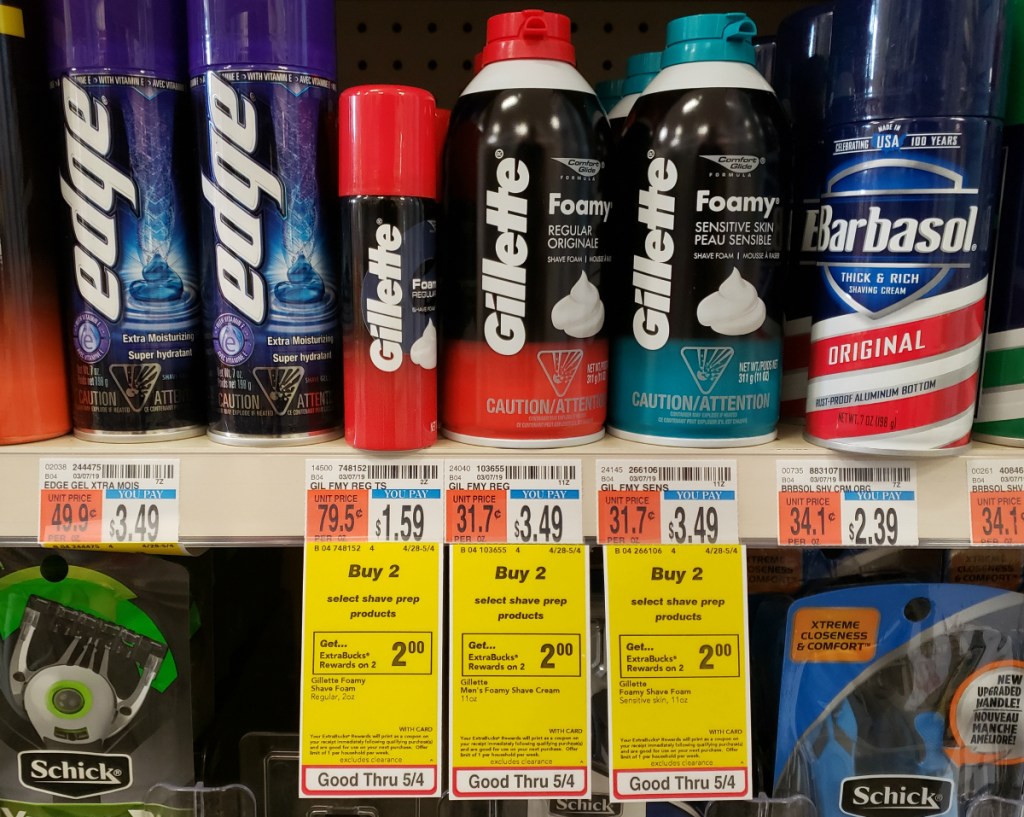 Gillette Foamy Shave Foam at CVS