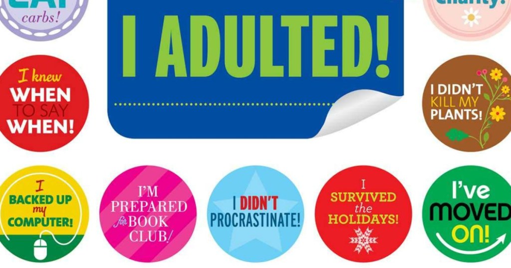 I Adulted! Agenda Undated Calendar: Stickers for Grown-Ups
