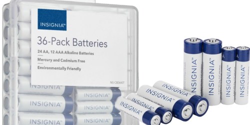 Insignia AA & AAA Batteries 36-Count Multipack Only $6.99 Shipped