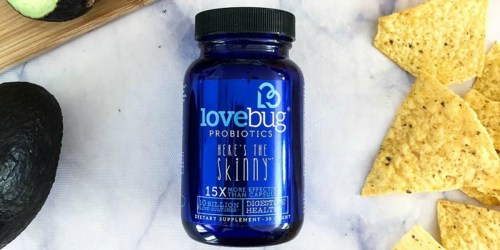 LoveBug Probiotics Digestive Health Supplement 30-Count Bottle Just $12 Shipped on Amazon