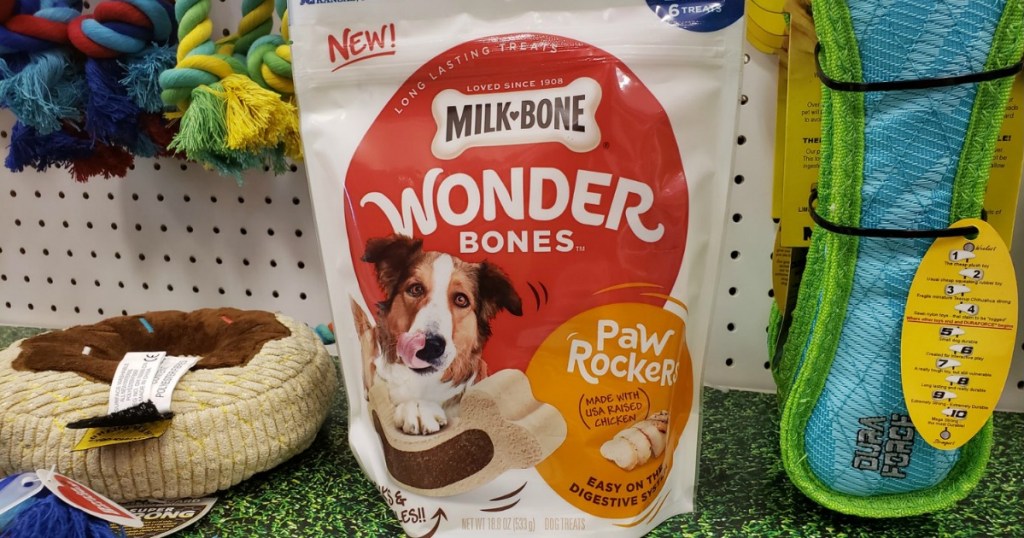 milk-bone wonder bones on shelf at target