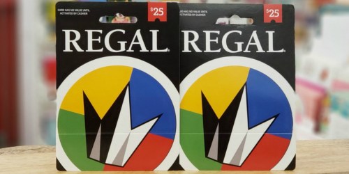 $25 Regal eGift Card Only $20