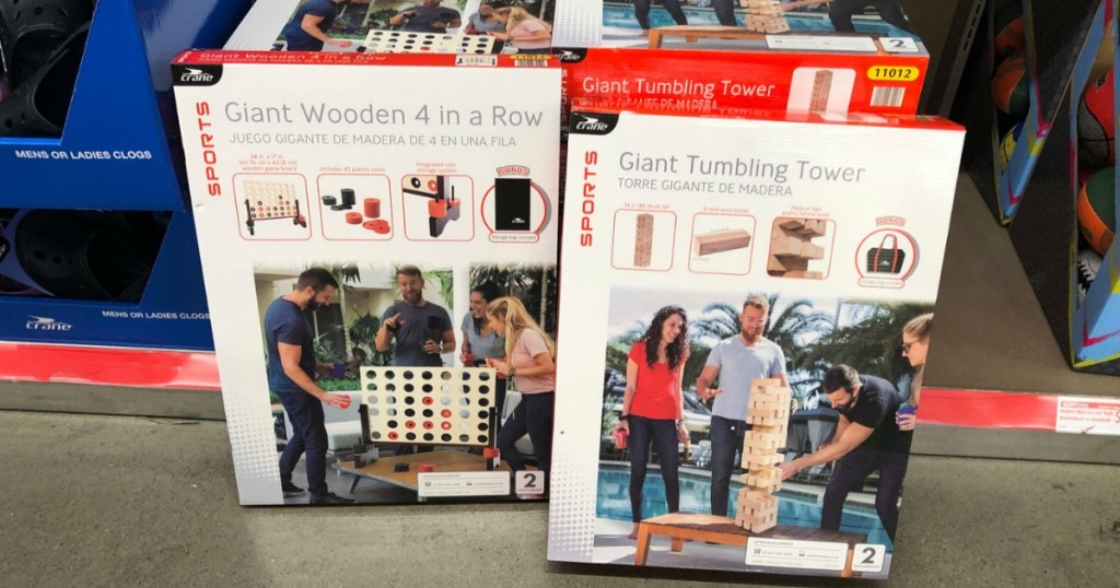 GIANT wooden games at Aldi