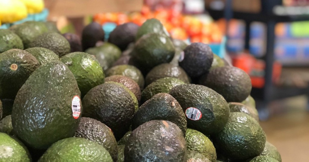 avocados on shelf 