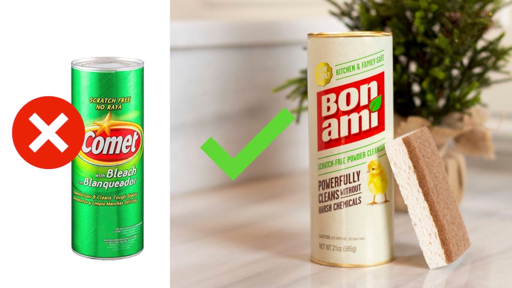 onlineparison of onlineet and bon ami cleaning powders - natural cleaning products