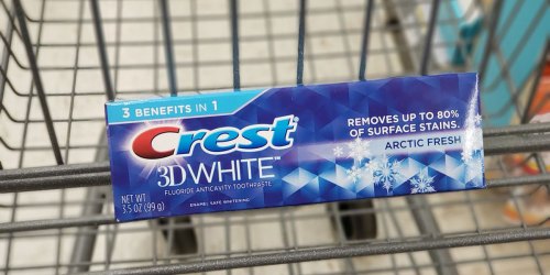 Walgreens: SIX Crest 3D White Whitening Toothpastes Only $2.77 (Just 46¢ Each)