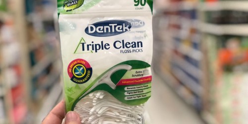 TWO DenTek 90-Count Floss Picks Only $1 at Walgreens.online (Just 50¢ Each)