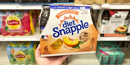 Diet Snapple 6-Packs Only $1.75 Each After Target Gift Card (Regularly $5 Each)