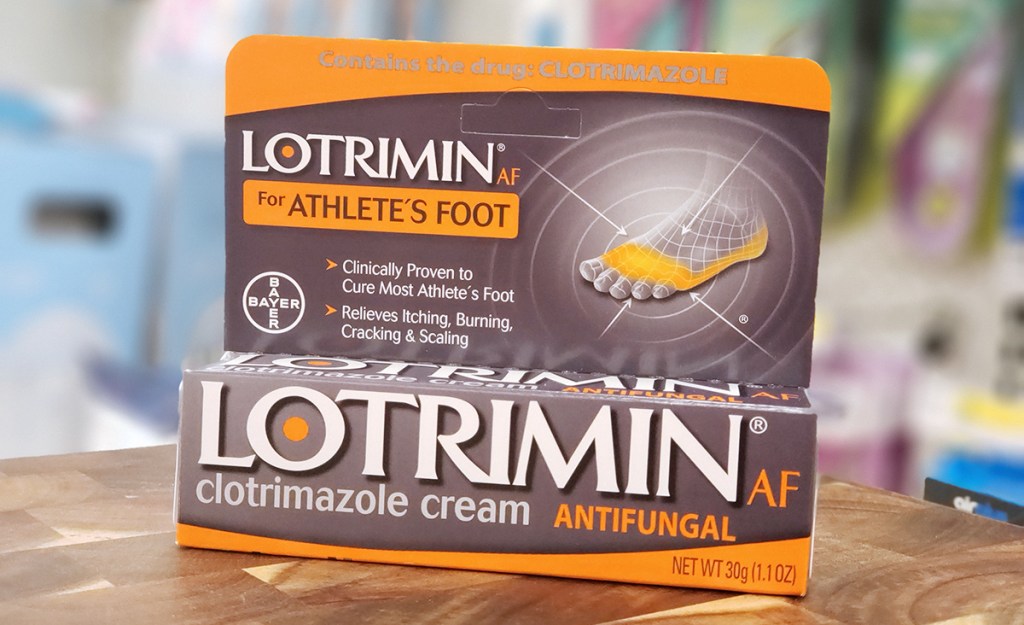 unusual skincare face products — lotrimin af cream