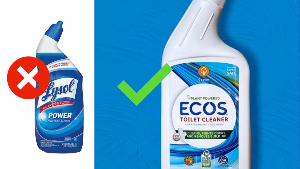 onlineparison of lysol and natural ecos toilet bowl cleaners - natural cleaning products