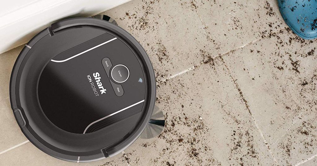 Shark Ion Robot Vacuum cleaning floor