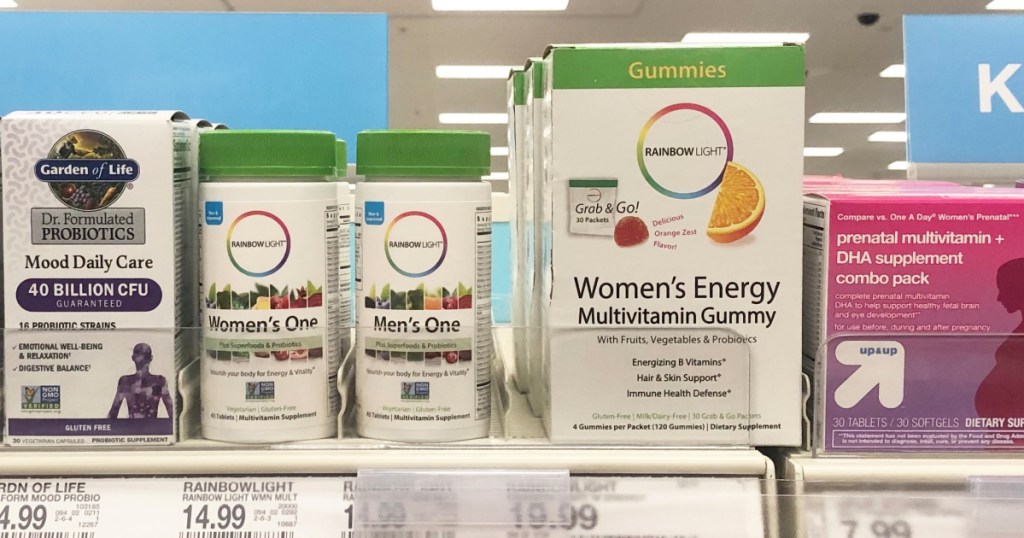 vitamins on shelf 