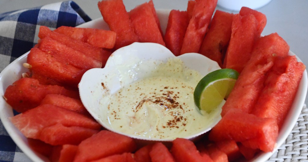 watermelon fries on a platter