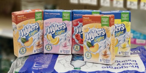 $1/4 Wyler’s Drink Mixes To Go Singles Coupon = Only 59¢ Per Pack at Walgreens