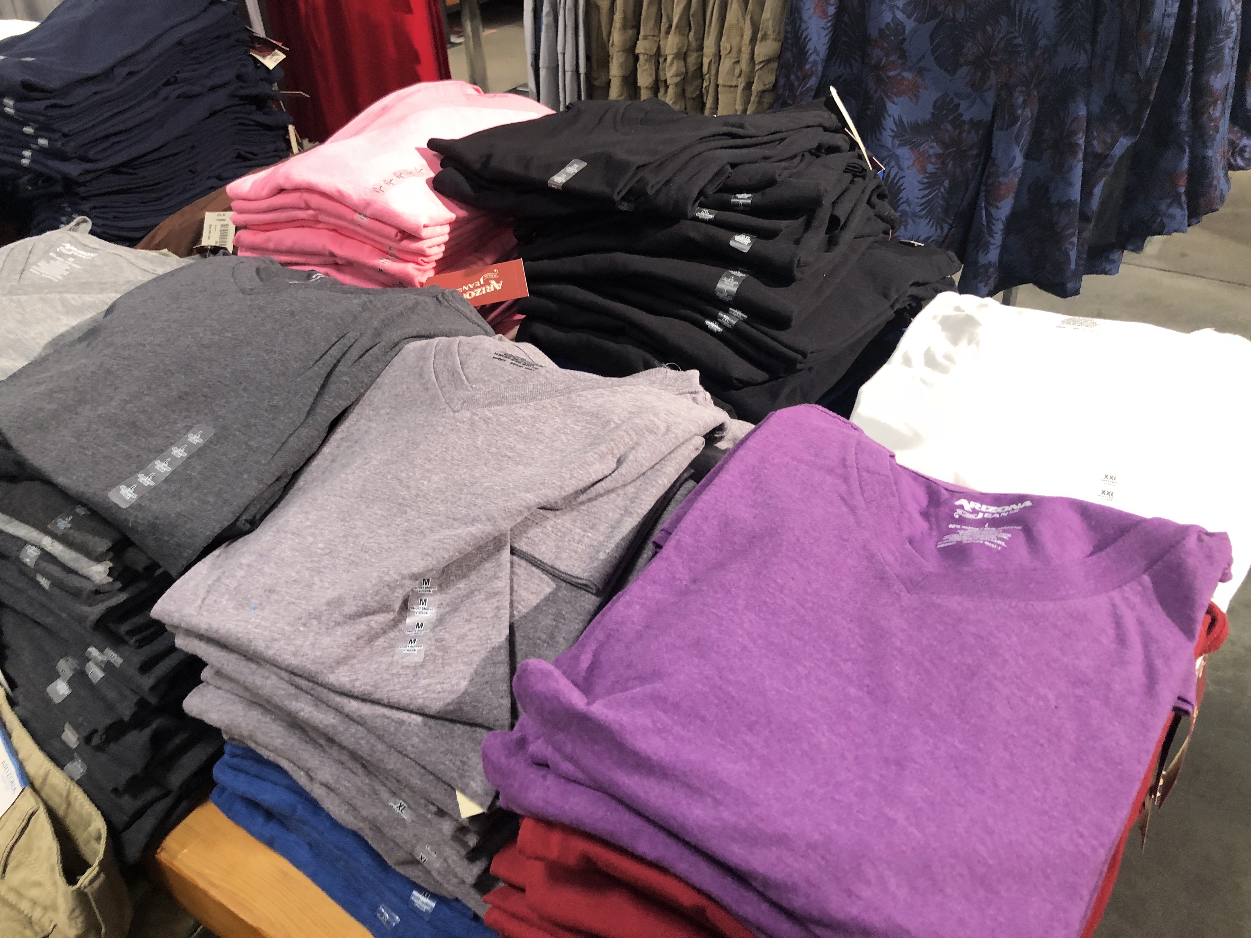 Arizona Men's Tees on Display at JCPenney