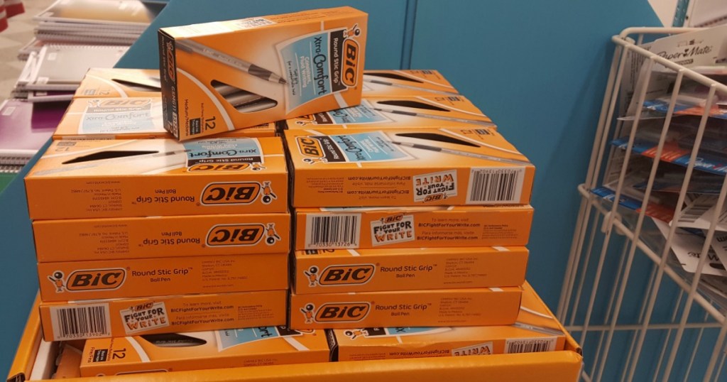 stack of BIC pens