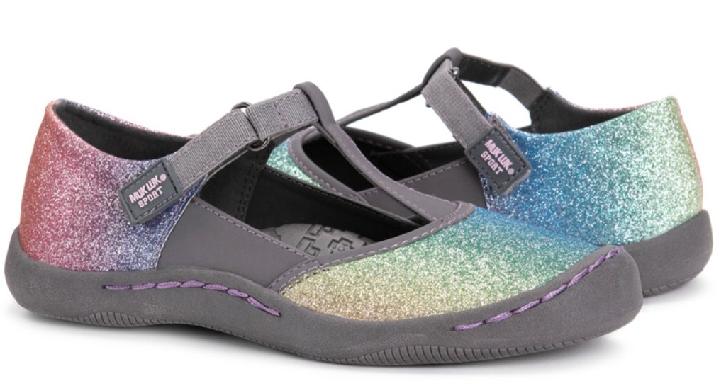 Blue & Pink Glitter Samantha Muk Luks Sandals