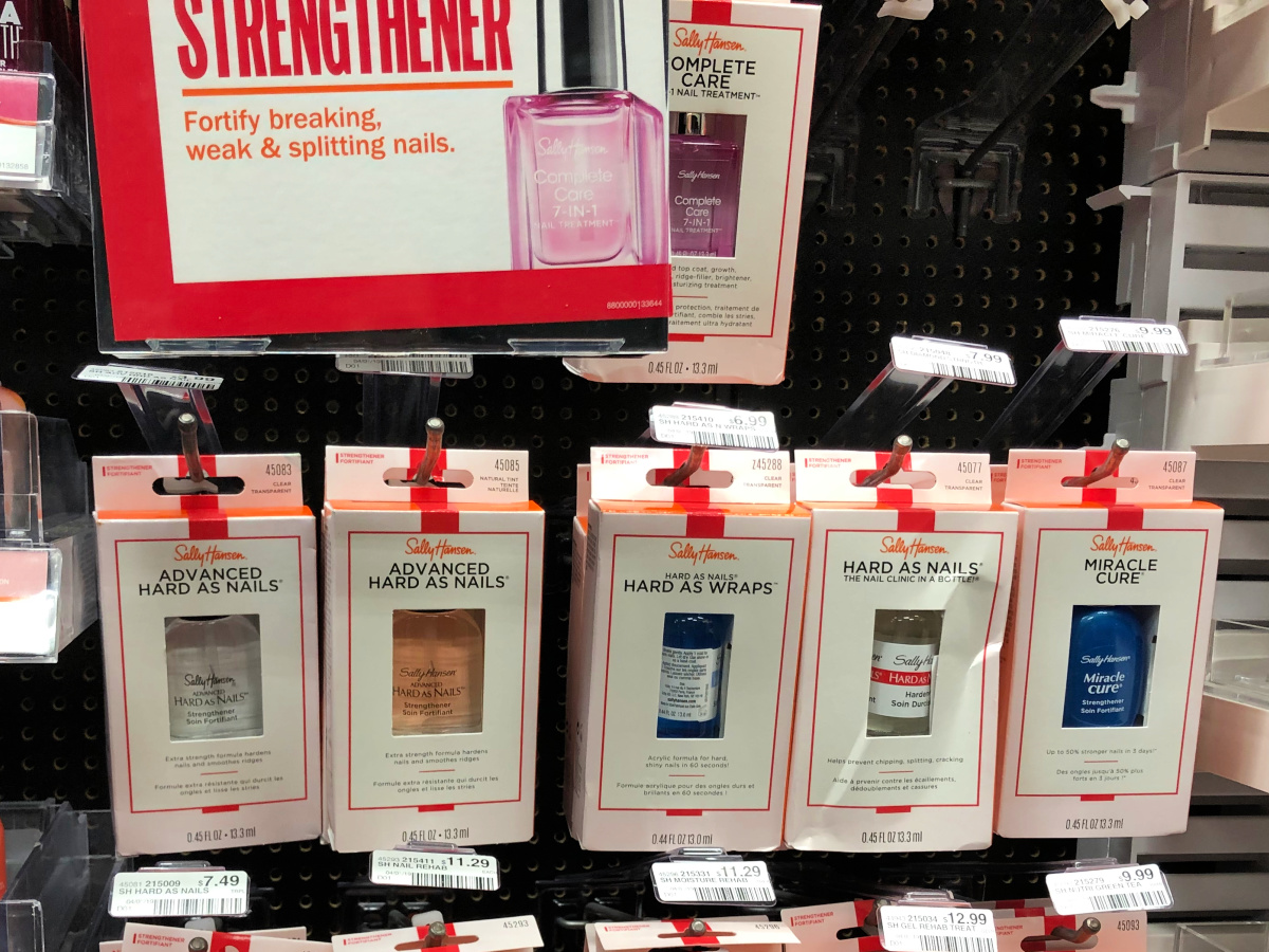 Sally Hansen Nail Treatments on display in CVS