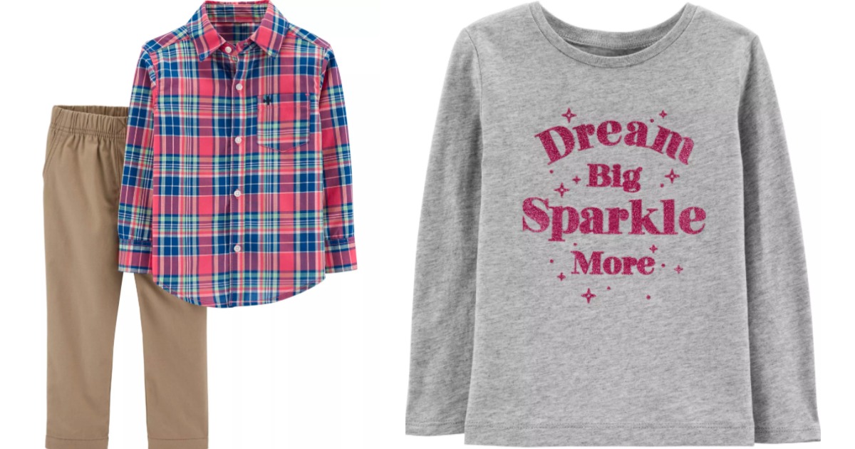 Carter's clothing set and shirt