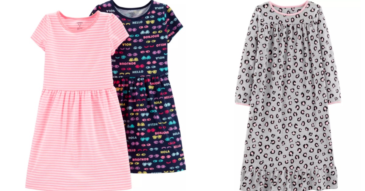 Carter's dresses and nightgown