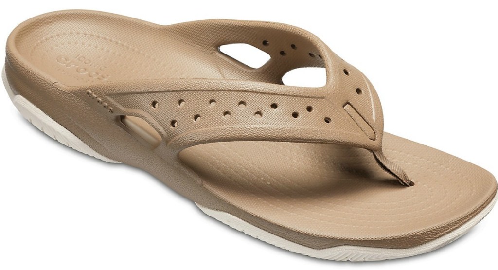 Khaki Men's Croc sandal