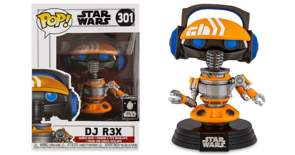 Funko Pop! Star Wars: Galaxy's Edge DJ R3X Bobble-Head Figure and the box