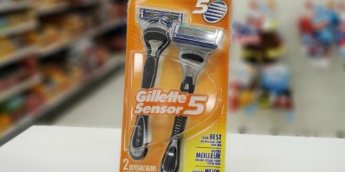 Gillette Sensor 5 Men’s Disposable Razors 2-Pack Only $2.75 Shipped at Amazon