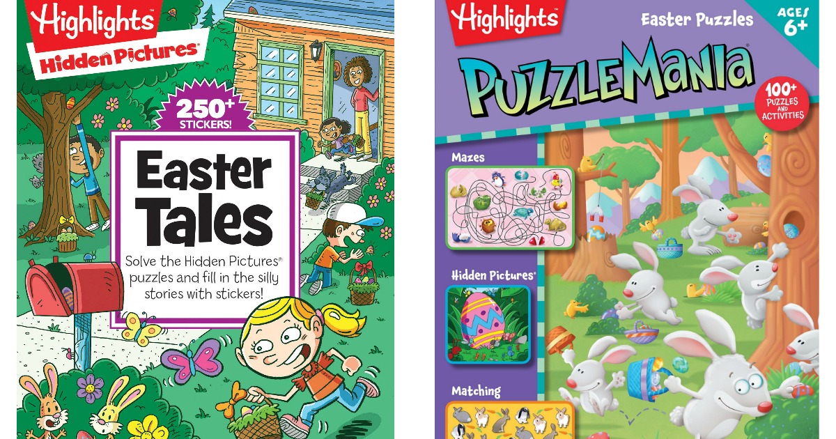 two highlights for kids easter themed activity book covers