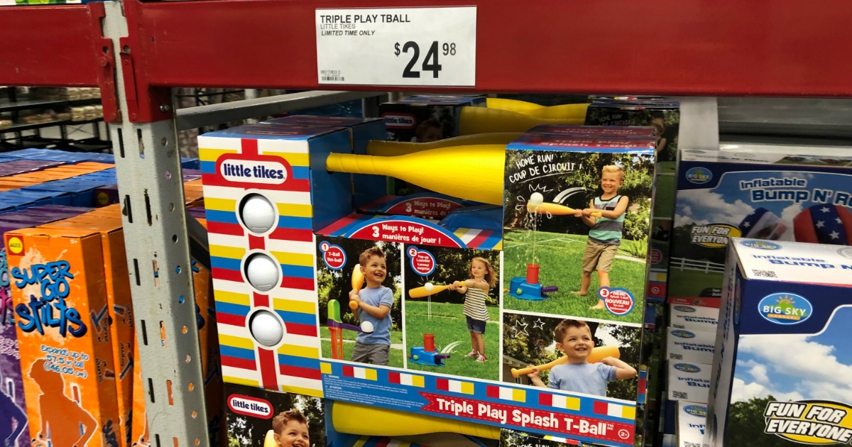Little Tikes 3-in-1 Triple Splash T-ball Set with 3 Balls at Sam's Club