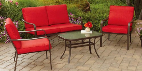 Mainstays Outdoor 4-Piece Conversation Set Just $199.97 Shipped on Walmart.online (Regularly $269)