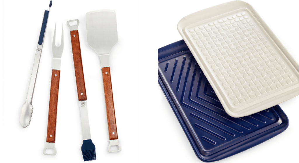 Grilling Utensils and Serving Trays