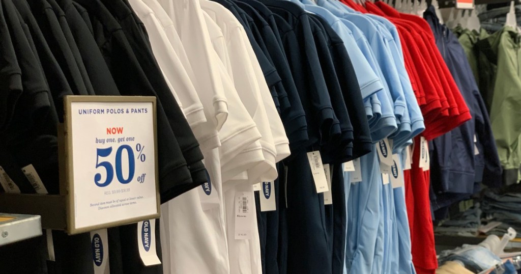 old navy girls polo uniform shirts