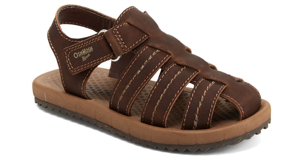 oshkosh boys brown callum sandals zulily