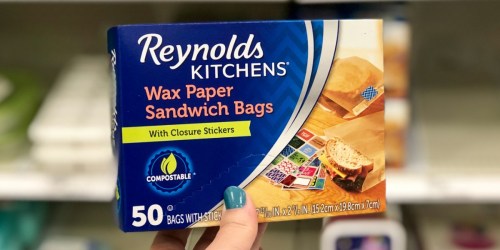 30% Off Reynolds Wax Paper Sandwich Bags at Target | Includes Cute Closure Stickers