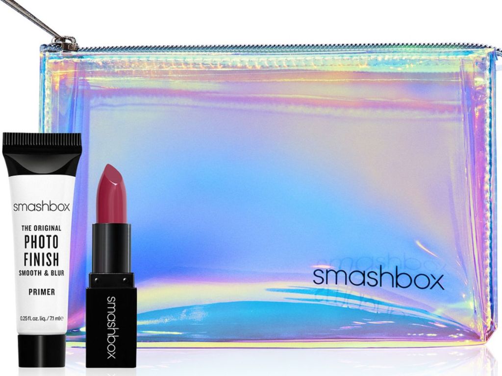 Smashbox Makeup Bag Trial-Size Be Legendary Lipstick and Trial-Size Photo Finish Classic Primer