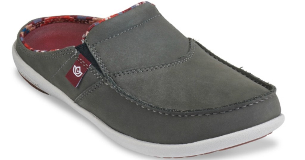 Spenco womenns gray suede mule