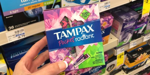 Tampax Pocket Radiant Tampons Only $1.50 Each After Cash Back at CVS