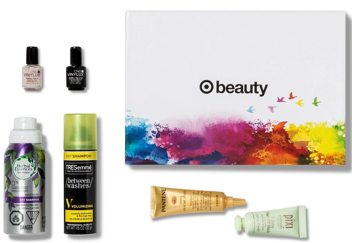 beauty samples with box