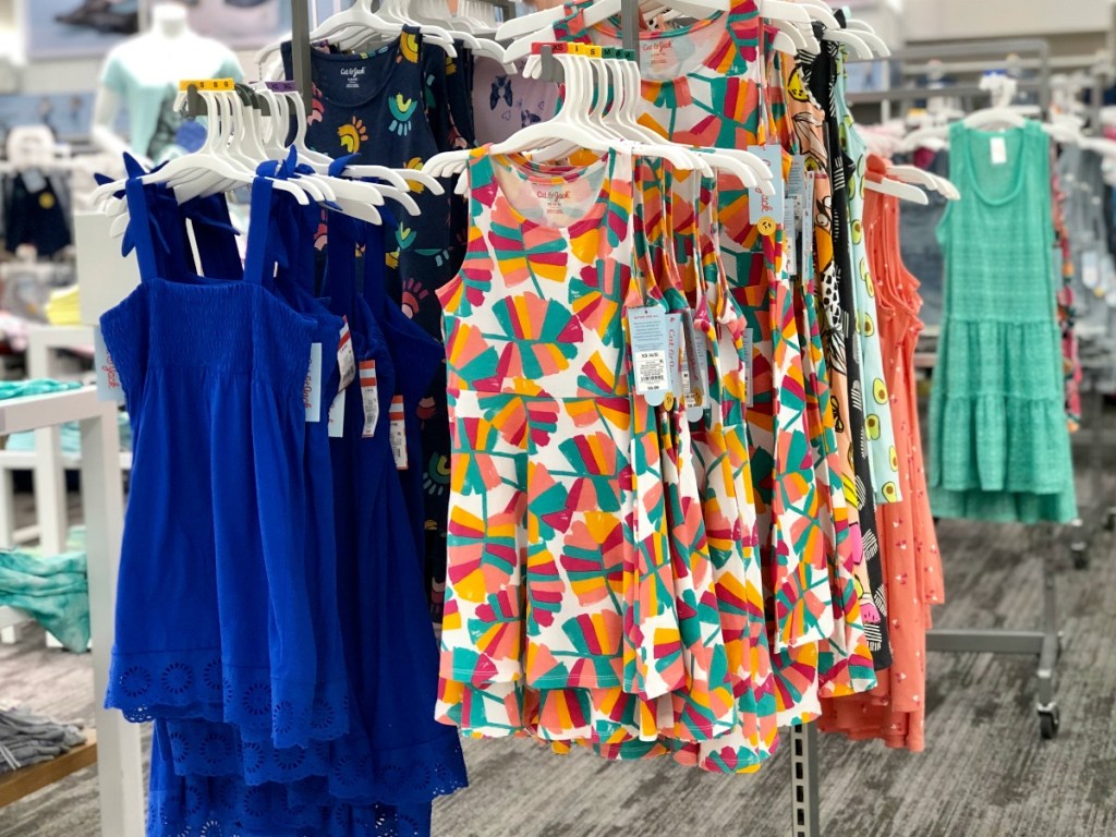 cat & Jack girl's dresses on Target racks