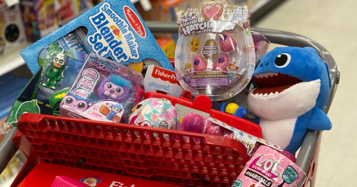 toys in a Target cart