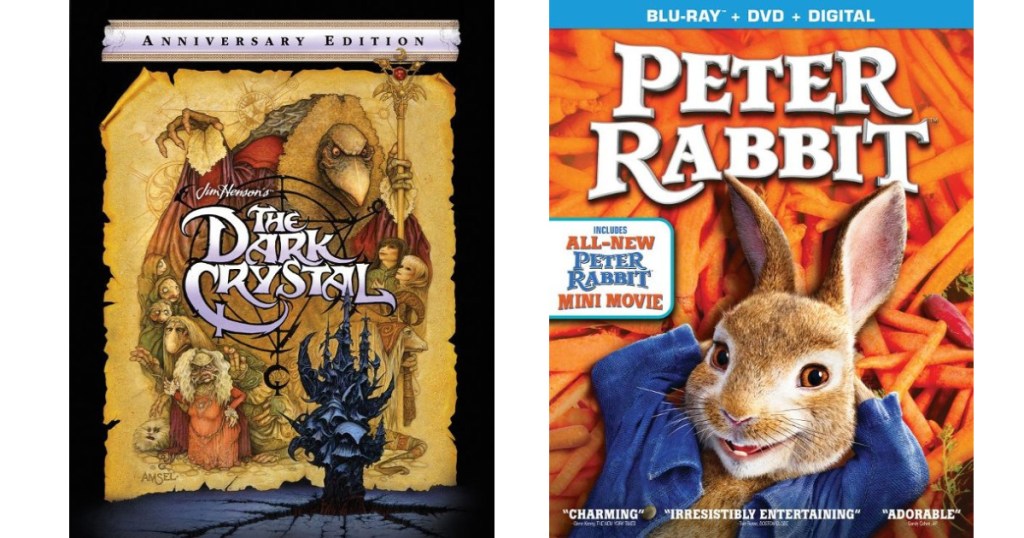 The Dark Crystal and Peter Rabbit Blu-ray Dvd