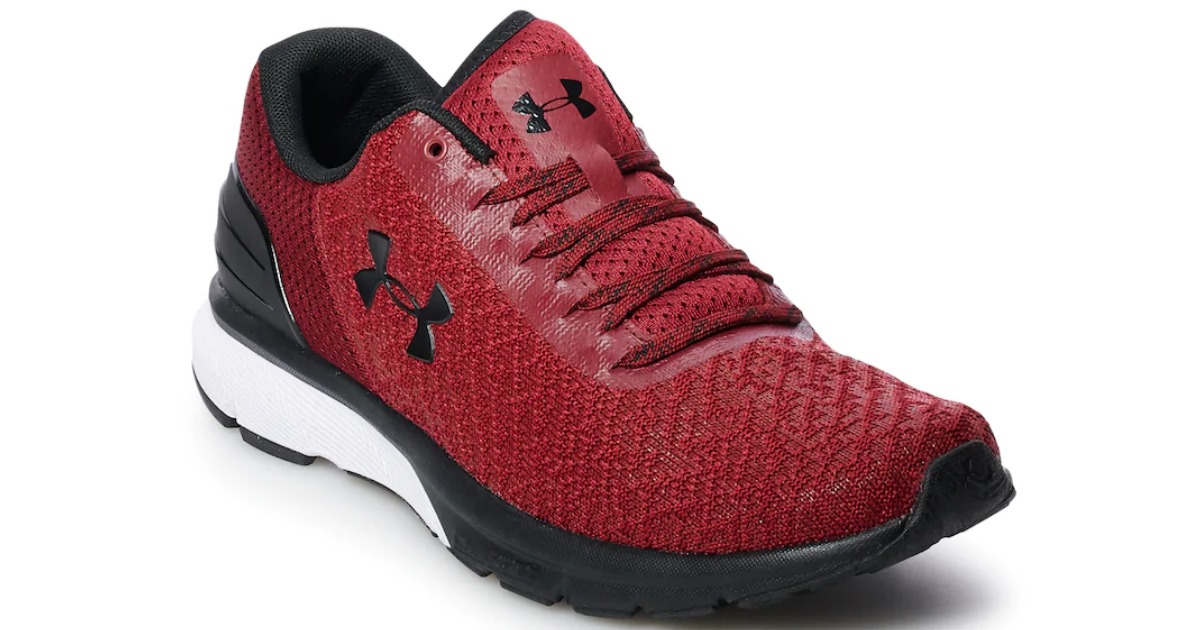 red and black under armour charge men's shoes 