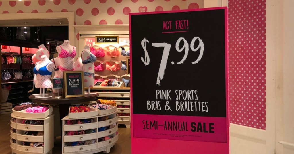 victorias secret semi annual sale sign in store