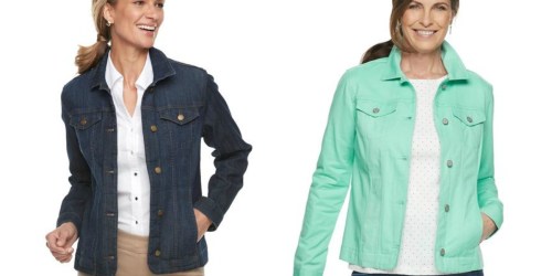 Croft & Barrow Women’s Denim Jackets as Low as $17.49 Each Shipped for Kohl’s Cardholders