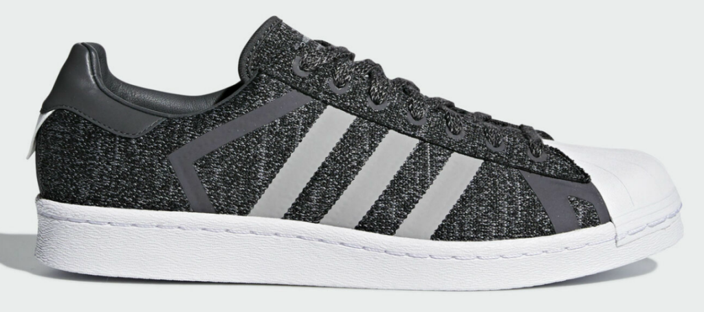 gray with white stripes men's adidas shoes