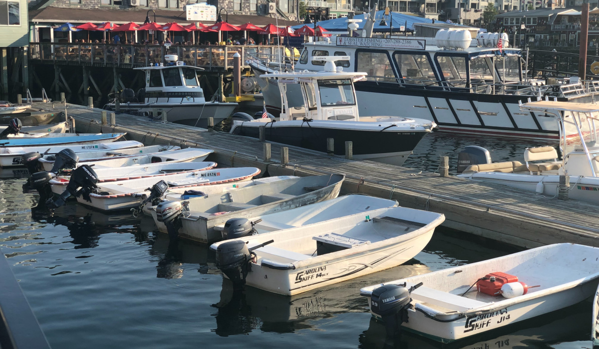 boats docking in bar harbor maine