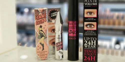 50% Off Benefits Gimme Brow Gel & Lancôme Mascara + FREE Shipping