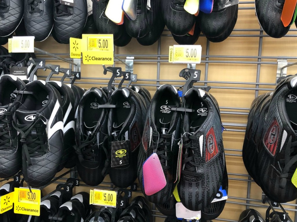 shoes display at store